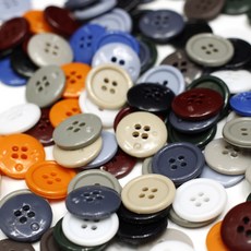 바지단추 작업복단추 15mm (소) (13컬러), 파랑, 1개