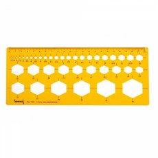 육각 템플릿 제도용자 템플렛 도안 도구, 개 (1개입)