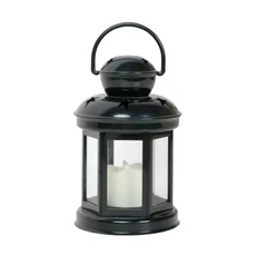 데코키 빈티지 양초 랜턴 12.8 u2019 모로코 스타일 장식 금속 걸이 & 테이블탑 라마단 크리스마스 홀더 가정용 야외 파티오 (파란색)