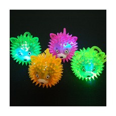 불빛 반짝 고슴도치 요요 (12개입) 야광볼 탱탱볼, 상세페이지 참조, 1개