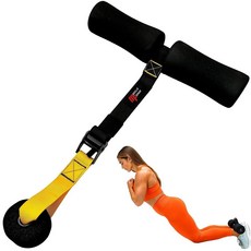 MuscleForge Nordic Curl 조절식 햄스트링 컬 스트랩 - 도어 부착 장치가 있는 최대 400파운드의 다리 및 복부 운동을 위한 운동 기구, 헬스 스트랩 노르딕 컬 조절식 햄스트링 도어 부착으로, 1개