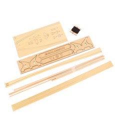 Ben Jamin W. 187 Latham 항해 DIY 선박 조립 모델 클래식 목재 보트 장식, 1개