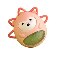 5개월 6개월아기 흥미up 소리나는 촉감 오뚝이 장난감 국민오뚝이 추천 오뚜기장난감, 핑크, 1개