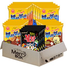 스낵세트 뿌셔뿌셔{불고기4+바베큐4+양념치킨4+달고나4}+뿌셔불닭4, 1세트