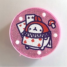 보석십자수 몰랑이 무드등(도안+무드등+큐빅+기본도구세트+건전지포함)패키지 판매, 1개