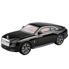 XMD 롤스로이스 스펙터 1:24 다이캐스트 합금 미니카 모형 자동차 피규어 풀백 리버스 기능 도어오픈 컬렉션 선물용, 블랙, 1개