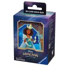 Ravensburger 디즈니 Lorcana TCG 데크 박스 티아나 특징 - 매튜 로버트 데이비스의 공주 축하 | 80장의 슬리브 카드를 안전하게 보관 | TCG 팬을 위한, Ravensburger 디즈니 Lorcana TCG 데