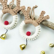 크리스마스 루돌프 도어벨 마크라메 diy, 본상품선택