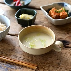 스튜디오엠 파에바 스프 컵 머그 잔 도자기 컵 400ml, 1개, 샌드 1개, 샌드