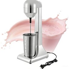 180W 110V 싱글헤드 밀크셰이크 메이커 650ML 상업용 밀크셰이크 머신 2 기어 연마 스테인리스 스틸 18000RPM 순수 구리 모터 전기 믹서더블 디스크 믹싱 샤프트, 100W 500ML