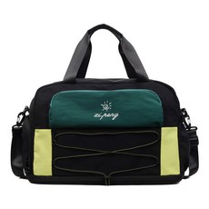 短途旅行包 女士手提運動健身包 幹濕分離 戶外斜挎旅遊行李包, 1個, 綠色,均碼