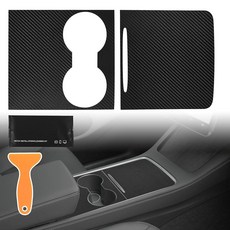 [아마존4.5+ 미국출고 132439] 센터 콘솔 랩 탄소 섬유 부품 2021-2024 테슬라 모델 3/Y 3/Y 내부 커버 액세서리용으로 설계