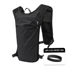 후암마켓 초경량 트레일러닝 조끼 베스트 등산가방 아웃도어 백팩, B+헤어밴드, 1개