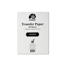 【時代中西畫材】澳洲 Chroma JO SONJA’S 複寫紙 轉印紙 石墨黑/白色 20頁 - 美術轉印必備，輕鬆創作精美藝術品, 1個, 白色