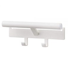 Yamazaki Industries 5316 학교 가방 및 백팩 행거 사이드 투 컬러 박스 화이트 약 너비 10.2 x 깊이 2.6 x 높이 10.4cm(4 x 1 x 1