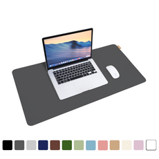 도일 가죽 마우스장패드 대형 키보드매트, 다크그레이