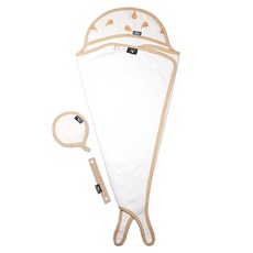 프랜대디 먼지없는 대나무 신생아 유아 아기 목욕타올 수건 목욕앞치마 85x85cm특대형, 7)베이지후르츠, 1개