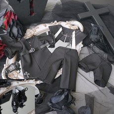 桃園出貨-神父套裝30cm棉花娃衣無屬性闇黑風華麗禮服潮流可奈原創