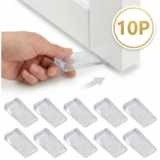 블루포인트 가구 수평맞추기 높이 밀림방지 레벨러 10p, 1세트, 투명