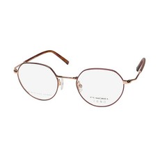 Marius Morel 1880 60074m 대형 오버사이즈 렌즈 프랑스산 정품 스테인리스 스틸 안경 프레임/안경/안경 레드 / 로즈 골드