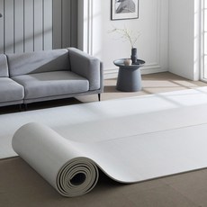 삼바텍 PVC 층간소음방지 롤매트 15mm 폭 140cm x 길이 2m, 울스트라이프_그레이