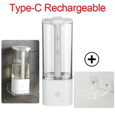550ML 주방 자동 욕실 액체 배터리 비누 USB 디스펜서 터치리스 충전식, 9) whiteCharging type2, 1개