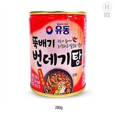 캠핑용 얼큰 번데기탕 280g 매콤 술안주 뚝배기형 통조림 번데기요리 뜨끈한국물