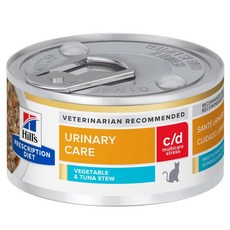 Hills 希爾思 處方 貓 c/d 泌尿道/情緒 82g/156g 處方罐，專業配方呵護愛貓泌尿道健康，舒緩情緒壓力, 1個, Stress【鮪魚】【６】罐