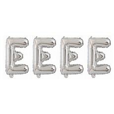 16인치 알파벳풍선 E, 4개, 실버