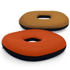 베네폼 양면사각링방석, 브라운+네이비, 1개