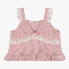 치크 산본점**25신상 50%**예쁜조끼에 레이스까지**봄에 입기좋은 공주님 변신 레이스 포인트 뷔스티에 조끼CKVK25W1G