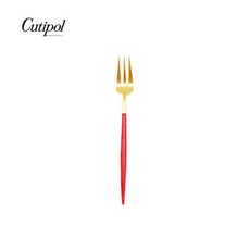 Cutipol GOA 紅金霧面不鏽鋼 17cm 甜品叉, 1個