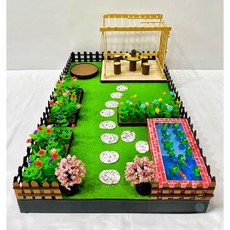 【桃園紙紮】台製紙紮屋 附魂身 附地契 逸雅小築 紙紮, 加購花園（只有花園）, 1個