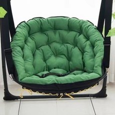 이동식 스윙 발코니 요람 대형 그물 정자 더블 둥지 지지대 쿠션 걸이 흔들의자 바구니, 18 그린 시트 거치대 없음, 1개