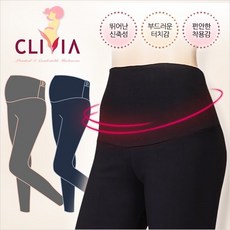크리비아 임산부 면스판/밍크퍼 레깅스 타이즈 스타킹 택1