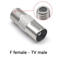 2/5/10pcs 스레드 인치 F TV 남성 및 여성 니켈 도금 케이블 TV 셋톱 박스 RF F 혁명 안테나 여성, 5pcs, F TV KJ