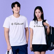 [테크니스트] TNT6509 화이트 남성 여성 반팔 티셔츠