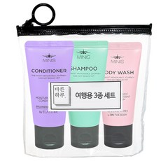 여행용 3종 A세트 샴푸 린스 바디, 1세트