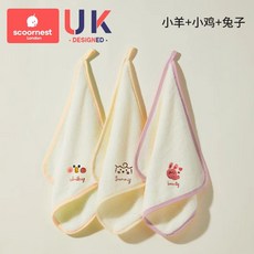 嬰兒小方巾 可愛蜜蜂蜜桃番茄圖案 棉柔寶寶洗臉巾