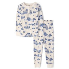 Gymboree 남아용 Gymmie 면 파자마 세트 큰 아이 유아 아기 네이비 네로우 7