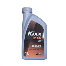Kixx GS칼텍스 2행정 엔진오일 1L M 2T 예초기 오토바이 오일, 1개