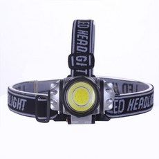 BO雜貨 頭戴式LED頭燈 三段調節照明, 1個, 隨機出貨, 顏色隨出貨