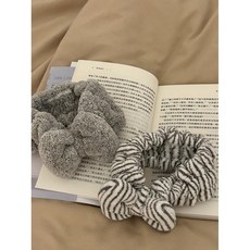 簡約髮箍，洗臉、敷面膜專用頭箍，適合男女使用，灰色與灰白條紋款式, 1個, 灰色, 灰白條紋