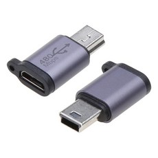 타입 암 커넥터 미니 연결 어댑터, 색상: 2. Micro to Mini USB, 1개