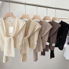 셀러허브 유아동 페이크 니트 어깨숄가디건 케이프