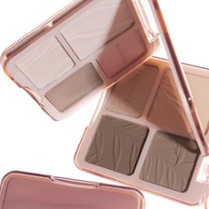 주디돌 오렌지 플라워 하이라이트 컨투어링 팔레트, 더블 컨투어01 문 (차가운/올리브 피부톤)