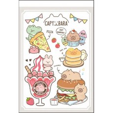 卡皮巴拉 正版授權 便條紙 便條本, 1個, 速食