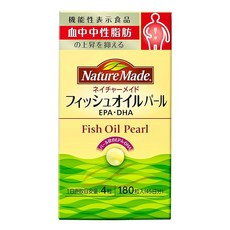 NATUREMADE 네이처메이드 오오츠카제약 피쉬 오일 펄 180알 기능성 표시 식품 성분 평가 45일분, 1개