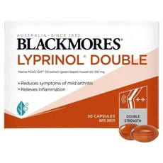 [호주정품직구] 블랙모어스 리프리놀 2배함량 Blackmores Lyprinol® Double 30 Capsules, 1개, 30정