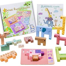 써커스 애니멀 테트리스 쌓기놀이 2way 보드게임 B1742